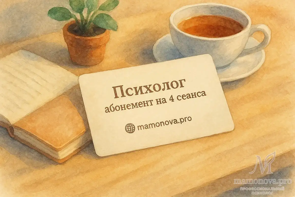 Абонемент на 4 сессии: ясность, рост, поддержка